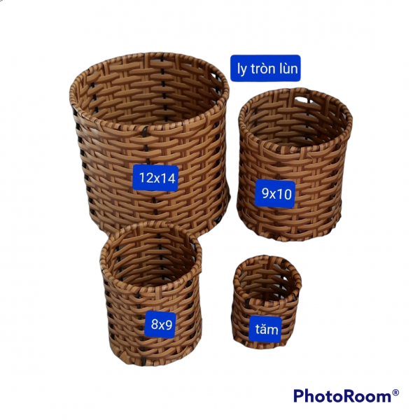 rổ mây tròn ( nhí, nhỏ, trung, lớn)
