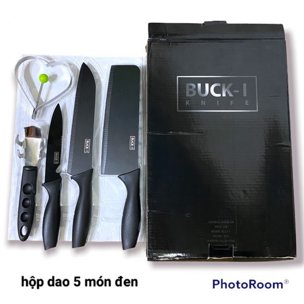 Hộp dao 5 món đen