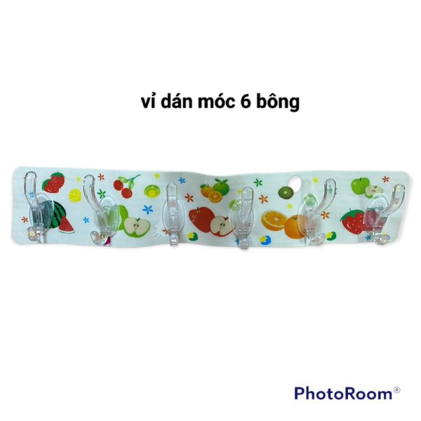 vỉ dán móc 6 bông