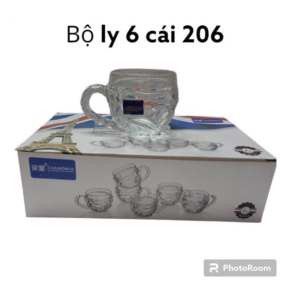 bộ ly 6 cái 206