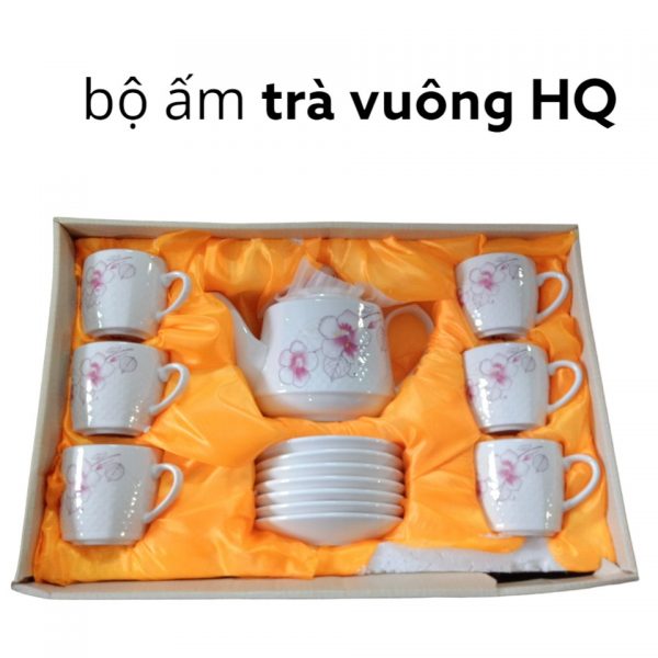 bộ ấm trà vuông HQ